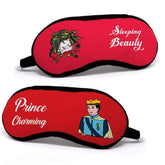 Prince Charming and Sleeping Beauty Digital Printed Eyemask Couple gift